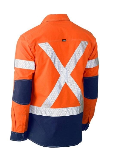 Picture of Bisley, Flx & Move™ X Taped Hi Vis Utility Shirt